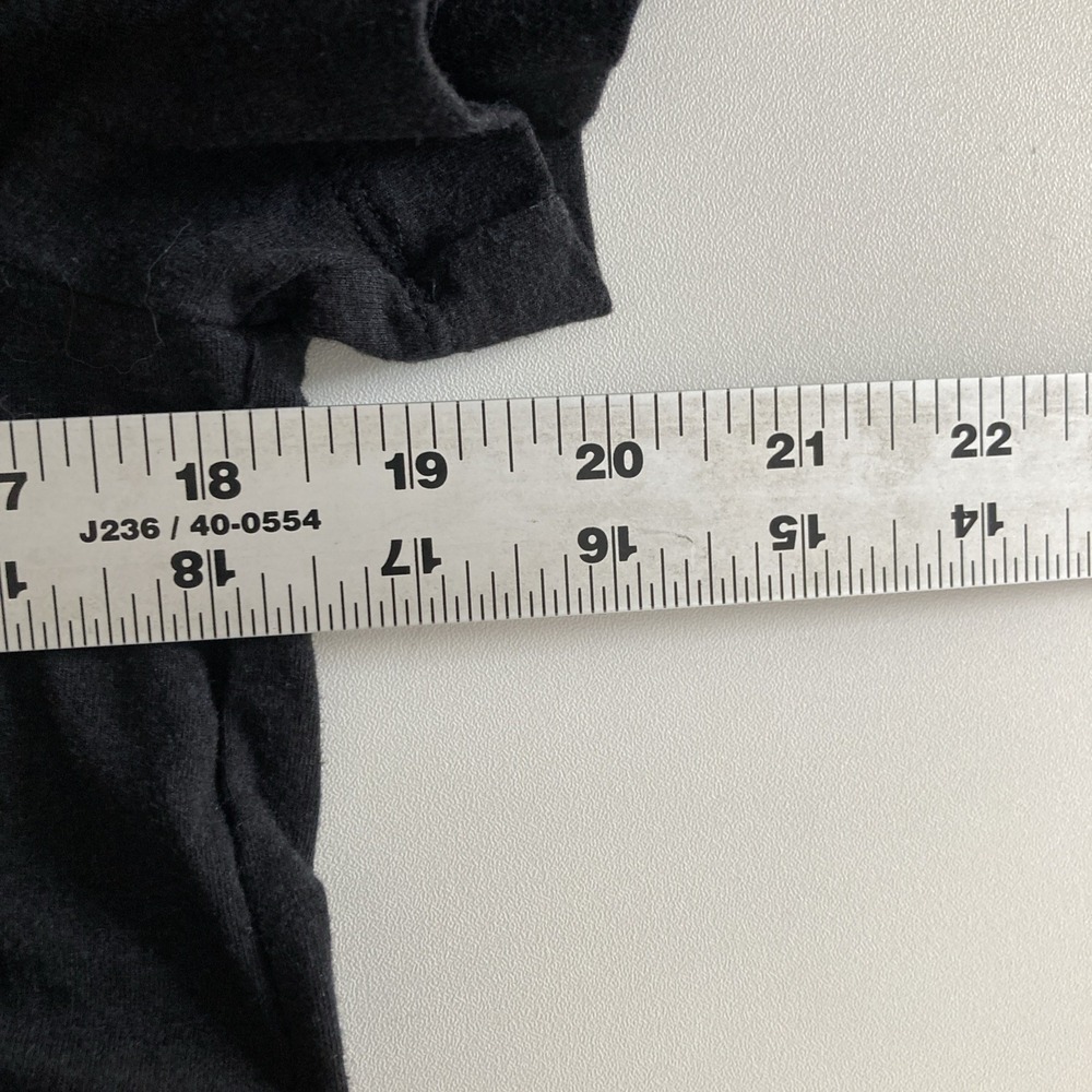 james perse T Shirt dress Medium Black Short Sleeve Midi - Picture 5 of 5